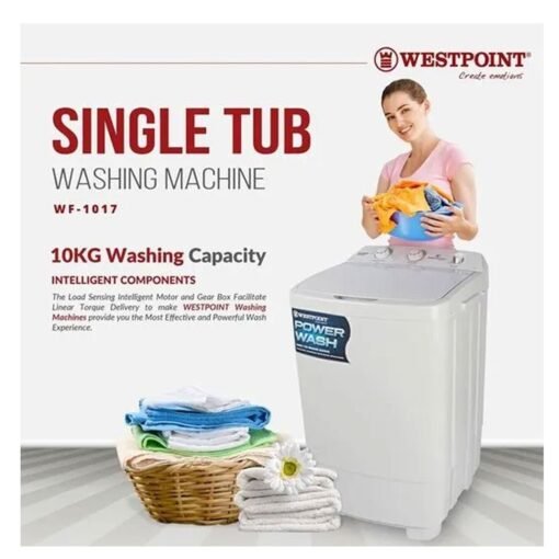 Westpoint WF-1017 Single Tub Washing Machine 10kg