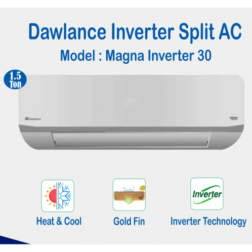 30-megna.png Dawlance Magna Inverter 30 Matt Silver Split AC 1.5 Ton