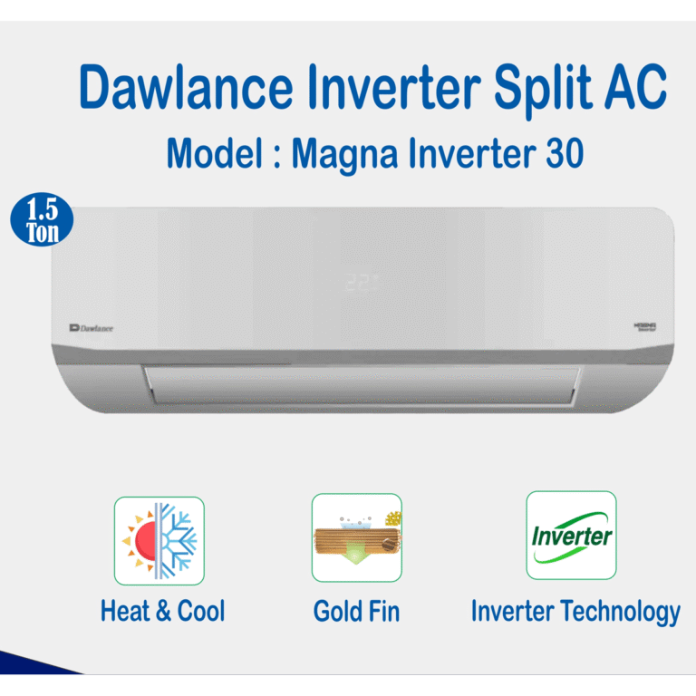 Dawlance Magna Inverter 30 Matt Silver Split AC 1.5 Ton