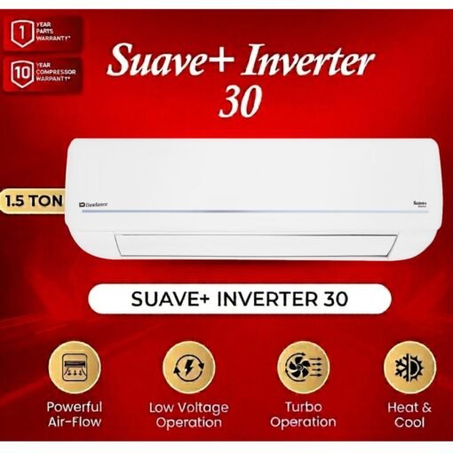 Dawlance Suave+ 30 Inverter Split AC 1.5 Ton White/Silver