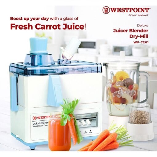7201.jpg Westpoint WF-7201GL Deluxe Juicer Blender Dry Mill
