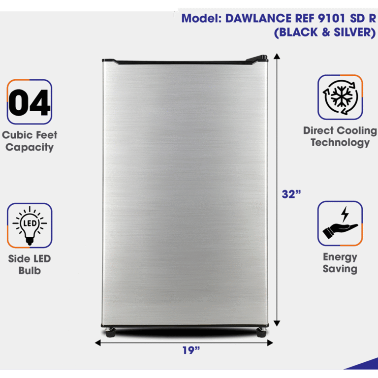 Dawlance 9101SDR Single Door Mini Refrigerator 4 CFT