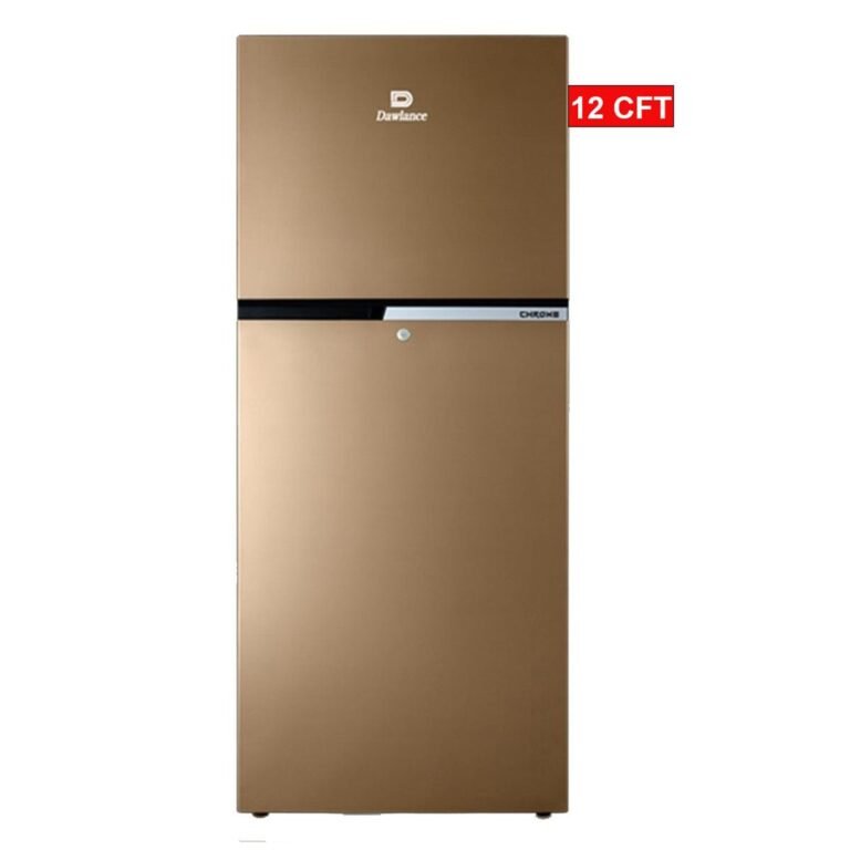 Dawlance 9173WB Chrome Pro Hairline Silver Double Door Refrigerator 12 CFT