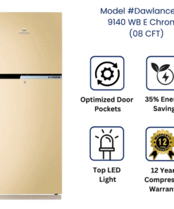 Dawlance_Ref_9140_E_Chrome_08_CFT.png Dawlance 9140 WB E-Chrome Double Door Refrigerator 8 CFT