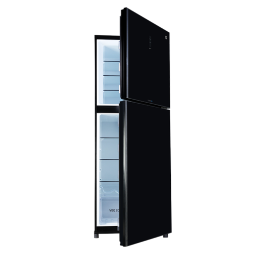 Silver_strip_black_3.png PEL Digitron Ultra Inverter Curved Glassdoor Refrigerator Silver Strip Black 6370 310 LTR