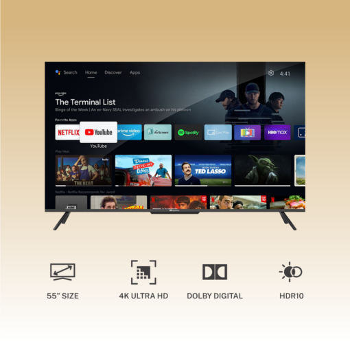 Dawlance Canvas Series Android TV 55 Inch G3A 4K UHD