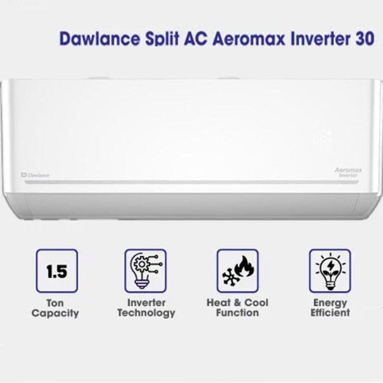 Dawlance AeroMax Inverter 30 Split AC 1.5 Ton Heat and Cool
