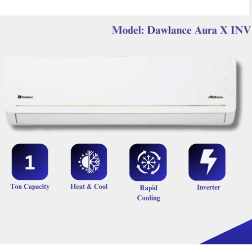 Dawlance Aura X 15 Inverter Split AC 1 Ton Heat and Cool