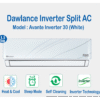 Dawlance Avante Inverter 30 Elegant White Split AC 1.5 Ton
