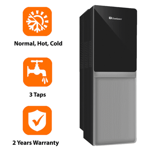 Dawlance WD 1051 Water Dispenser Silver + Premium Electric Kettle + Premium Iron