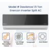 Dawlance EnerCon X T3 Inverter Split AC 1.5 Ton