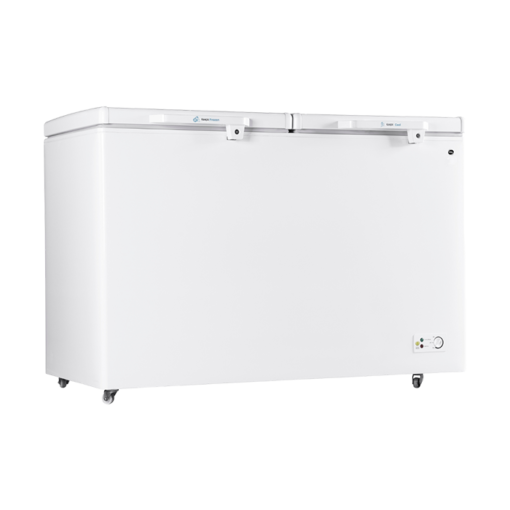 twin-door-rleft.png PEL Arctic Pro Deep Freezer - Twin Door - White / 155 (410 LTR)